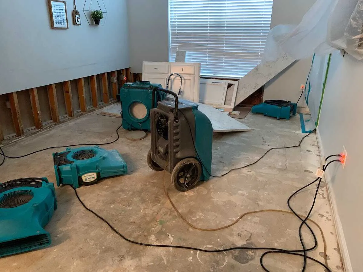 Dehumidifier in flood-cut room for Water Extraction & Removal in Moapa Valley